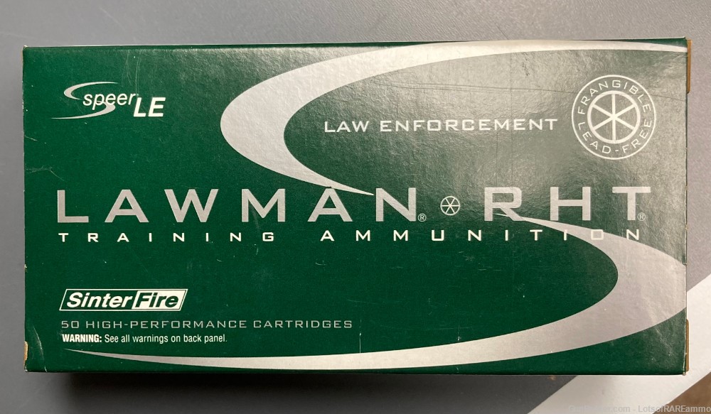 Federal Lawman .40S&W RHT Frangible 115gr CF cleanfire lead-free 40 S&W ...