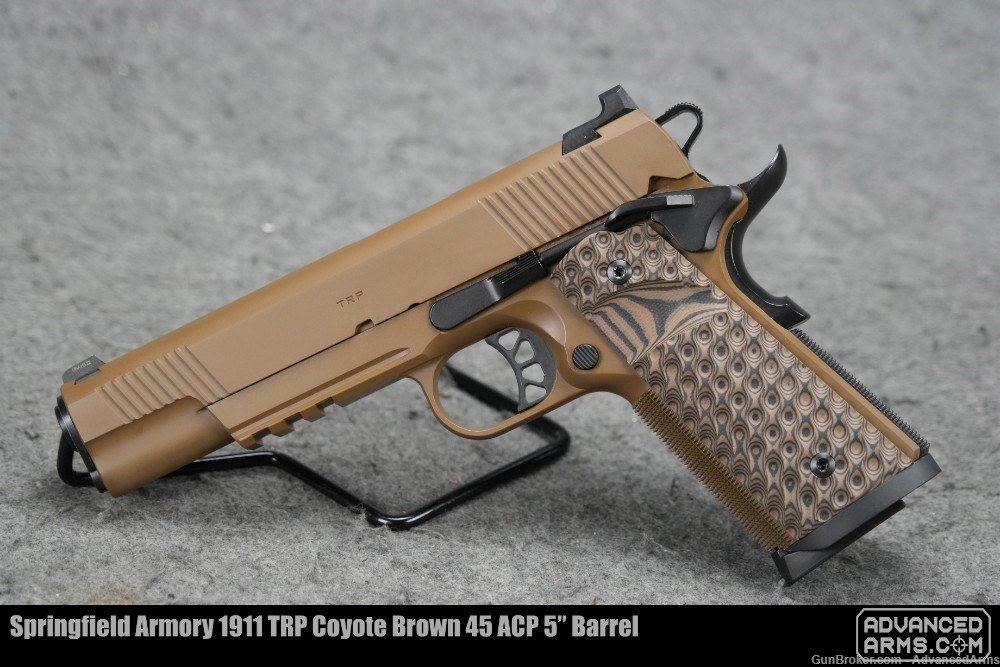 Springfield Armory 1911 Trp Coyote Brown 45 Acp 5” Barrel Semi Auto Pistols At 3894